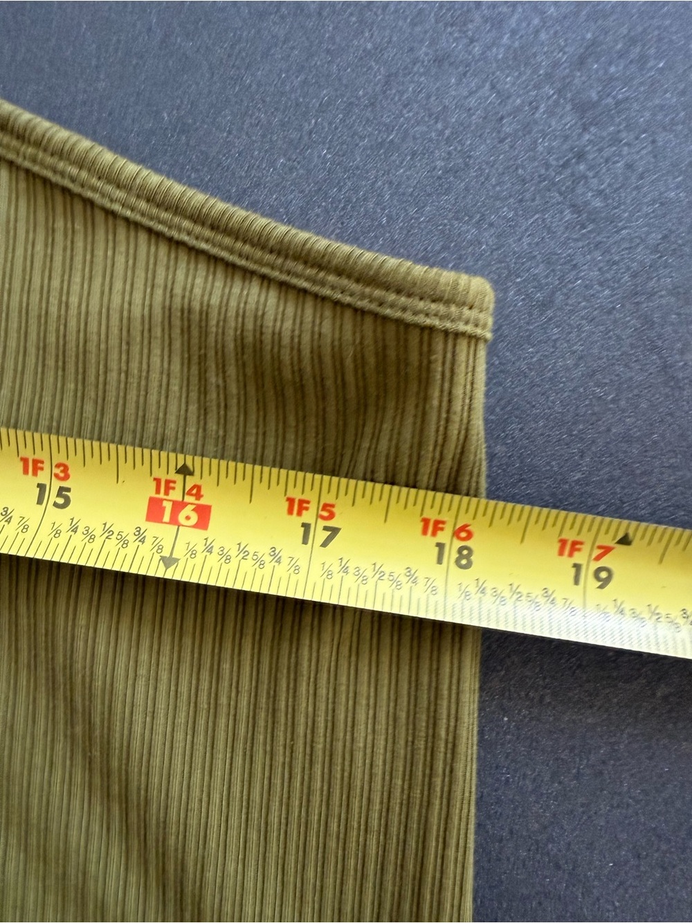 Cabi Olive Green Intersect Ribbed Cross-Strap Halter Tank Top Size Large - Picture 11 of 12